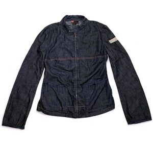 Y2K Vintage 2000’s DIT Diesel Indigo Tech Moto Jean Jacket